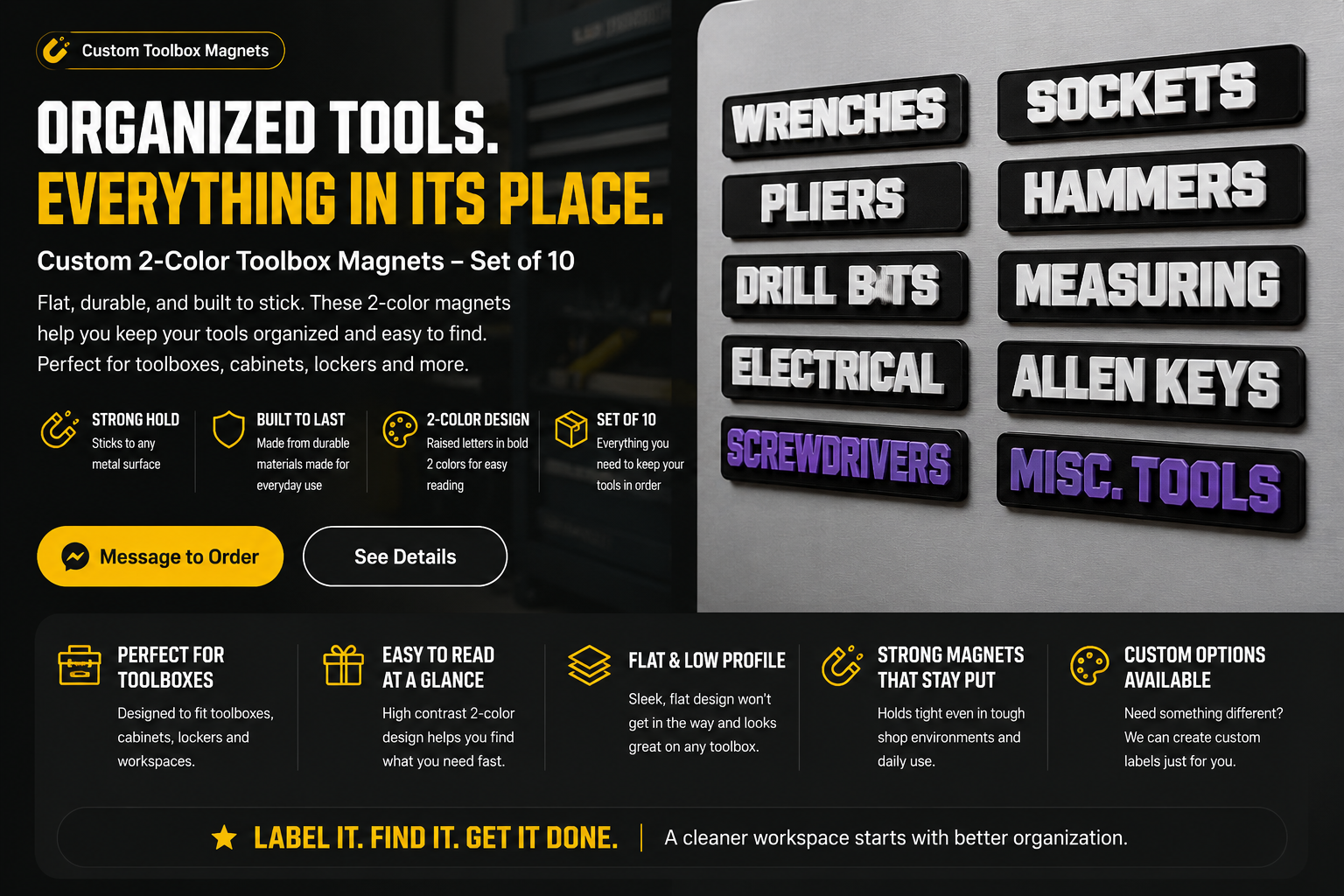 Toolbox Magnets